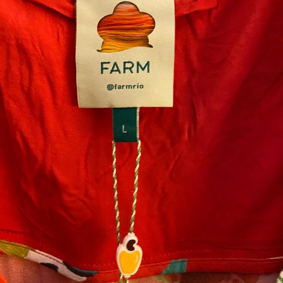 New Farm Rio Red Macaw Bird Print Wrap Dress M - Picture 7 of 15